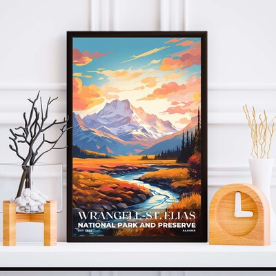 Wrangell-St. Elias National Park and Preserve Poster, Travel Art, Office Poster, Home Decor | S6 - image5